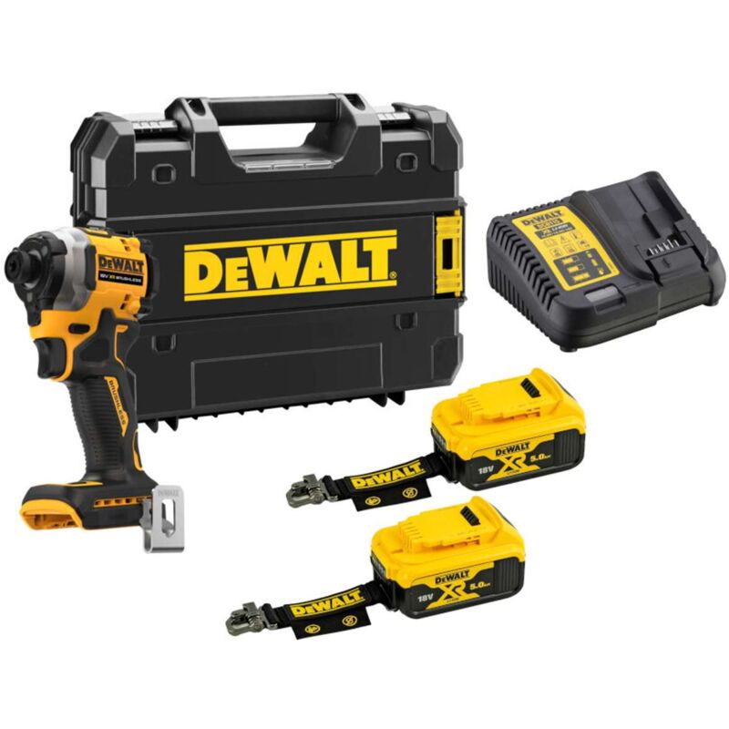 Utensili - Avvitatore a impulsi a batteria 18V, 2x...
