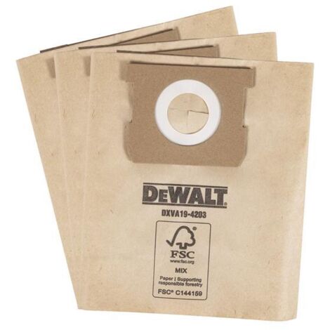 Dewalt Vacuum DXVA19-4203 DXVA19-4203 Dust Bag 3 Pack DWV194203