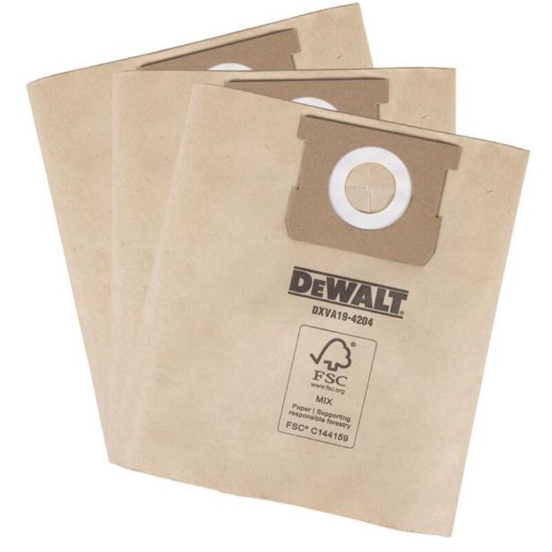 Vacuum DXVA19-4204 DXVA19-4204 Dust Bag (3 Pack) DWV194204 - Dewalt