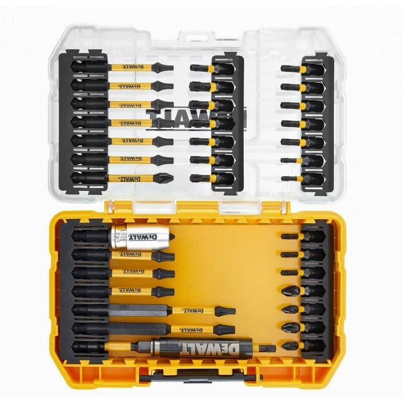 Inserto d'avvitatura in valigetta toughcase Dewalt 37 pezzi - ø 25/57/89 mm - DT70732T-QZ