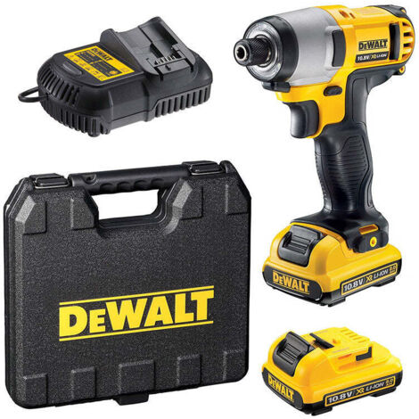 Dewalt – Clé à chocs 10,8V DCF815D2 avec 2 batteries 2.0Ah – Couple 107Nm – Moteur compact pour vissage précis – Taux d'impact 3400 ppm - DCF815D2-QW