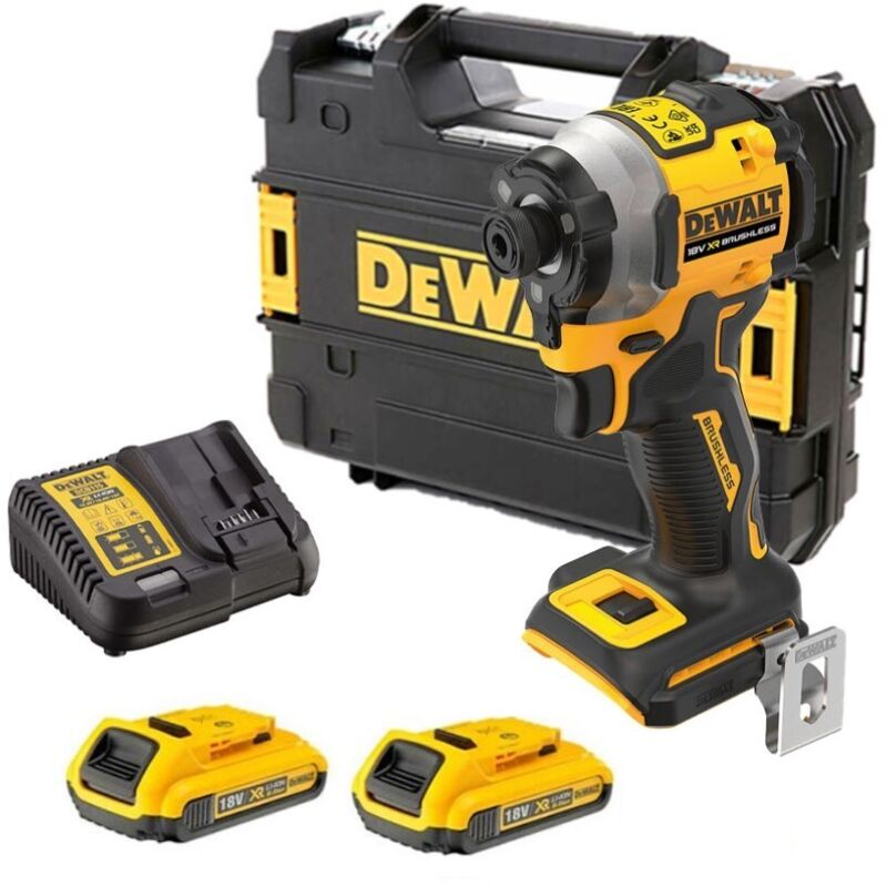Visseuse à chocs DEWALT XR 18V 2 batteries 2.0Ah + chargeur + coffret DCF850D2T QW - vue 8