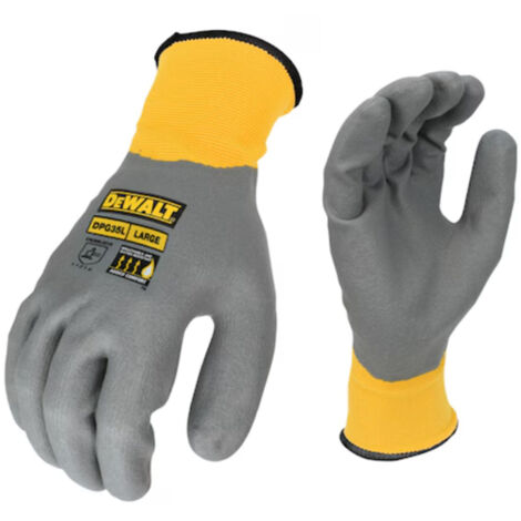 DEWALT Water Resistant Grip Gloves - L (Size 9)