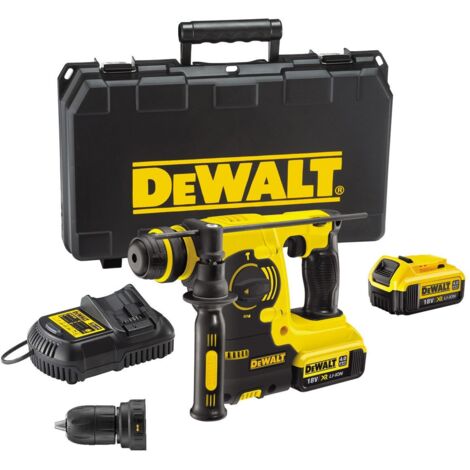 DeWALT Werkzeuge - 18V Akku-Kombihammer, 2x 4,0 Ah XR Akku, Ladegerät DCH254M2