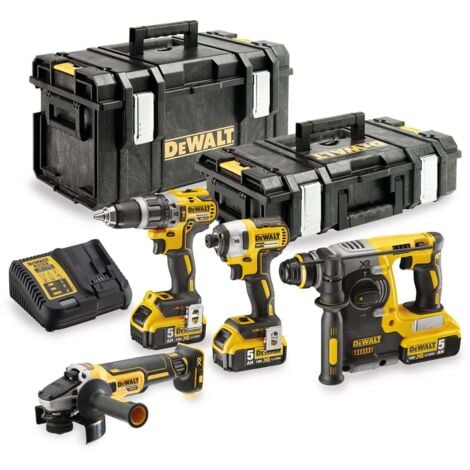 DeWALT Werkzeuge - Akku-Werkzeug-Set, 10-teilig, mit Akkus und Ladegerät DCK422P3