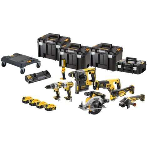 DeWALT Werkzeuge - Akku-Werkzeug-Set, 18-teilig, mit Akkus und Ladegerät DCK853P4T