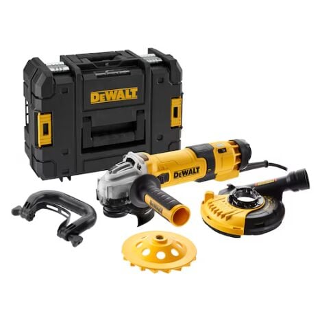 DeWalt DWE 4257 KT Betonschleifer / Winkelschleifer 1500 Watt mit Topfscheibe im TStak Koffer