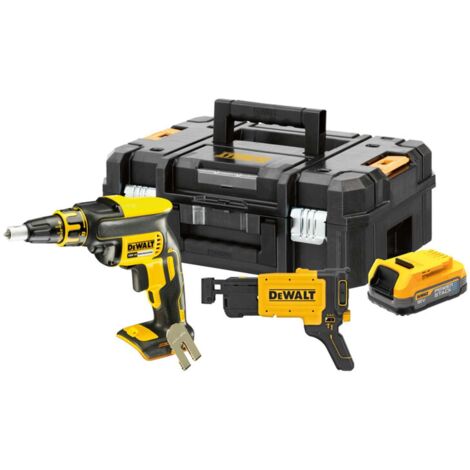 Dewalt wkrętarka do płyt 18v 1x1,7ah powerstack +dcf6202 dcf620e1k
