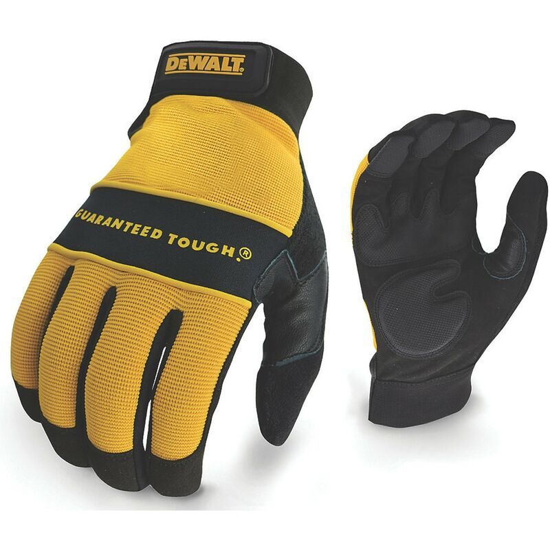 Dewalt - Work Gloves Synthetic Padded Leather Palm and Brow Wipe DEWPERFORM2