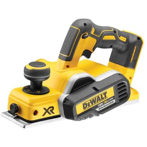 DEWALT XR Brushless Planer 18V Bare Unit Width 82mm Cut Depth 2mm DEWDCP580N