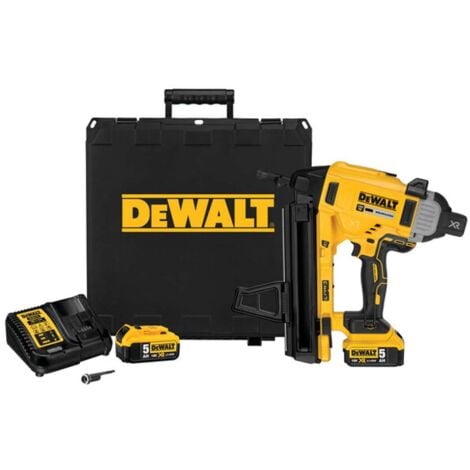 DEWALT Werkzeuge - 18V Akku-Nagler 13-57 mm, 2x 5,0 Ah Li-Ion Akku, Ladegerät DCN890P2