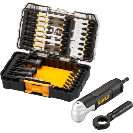 DeWALT Zubehör - 33-teiliges Bit-Set mit rechtwinkligem Aufsatz, McLaren DT70782