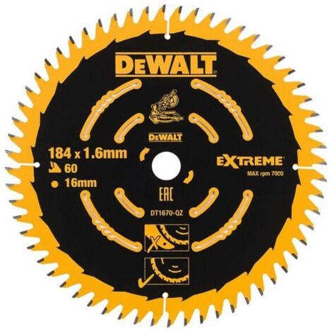 DeWALT Zubehör - Sägeblatt 184x16 mm, 40 Zähne DT1668