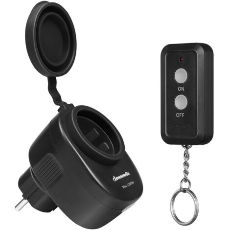 DEWENWILS Outdoor Funksteckdose-Set, 2300W 10A, IP44 Wasserdicht, 30M Reichweite