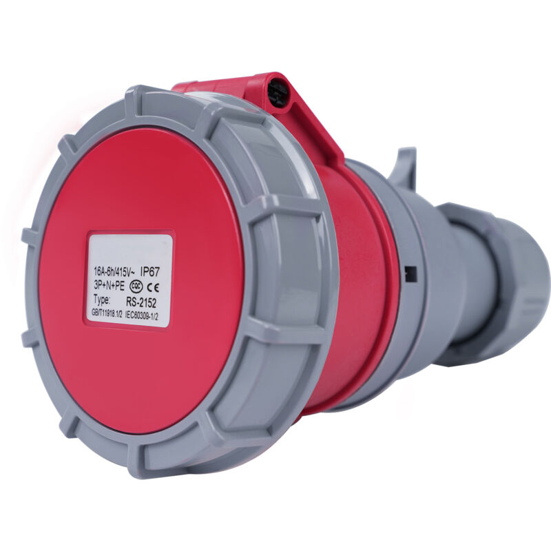 DEWIN Adaptateur CEE 415 V 16 A 5 Broches 3P + N + E IP67 Couplage Industriel étanche pour Caravane Utilisation extérieure