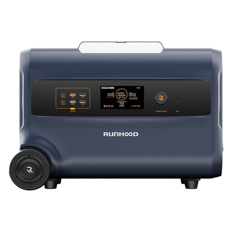 Dewin - Centrale électrique portable 2400 Wh, connectée au Wi-Fi, générateur solaire mppt avec prises ca 230 v 2400 w