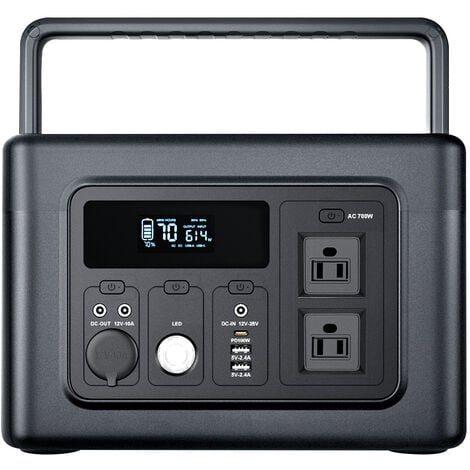 Station d'énergie portable Advance 1500 - Générateur électrique -  1328Wh/1500W - Sortie AC - Noir - Protec