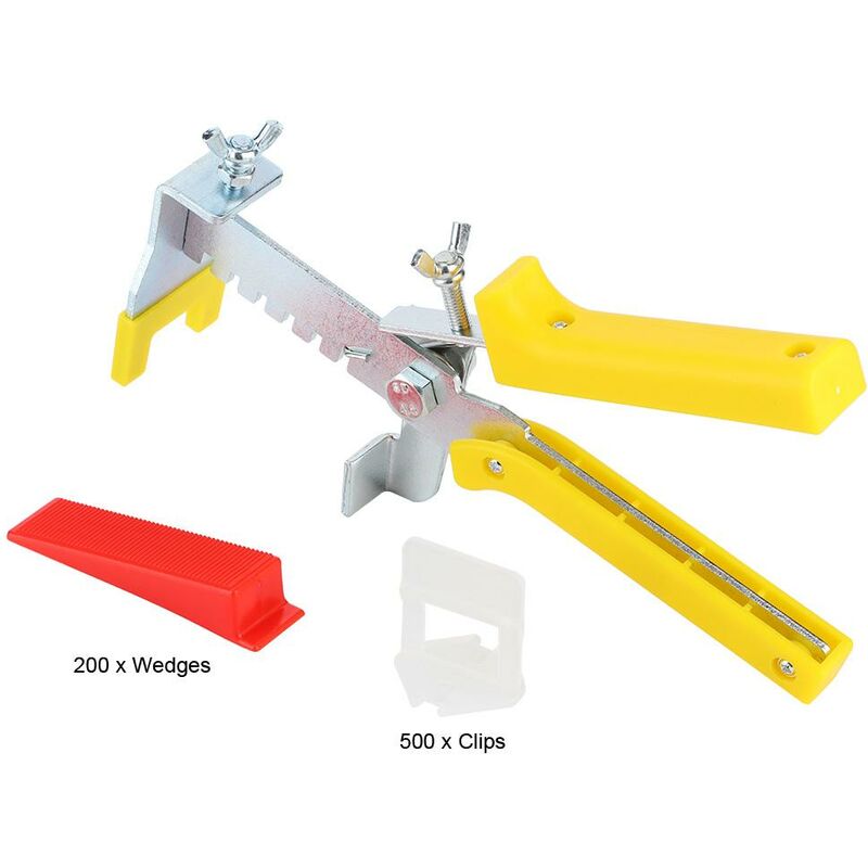 Clips de Carrelage Système de Nivellement de 2 Mm, Clips de Carrelage Coins Mur Sol Carrelage Niveleur Pince Outil pour la Pose de Carreaux de