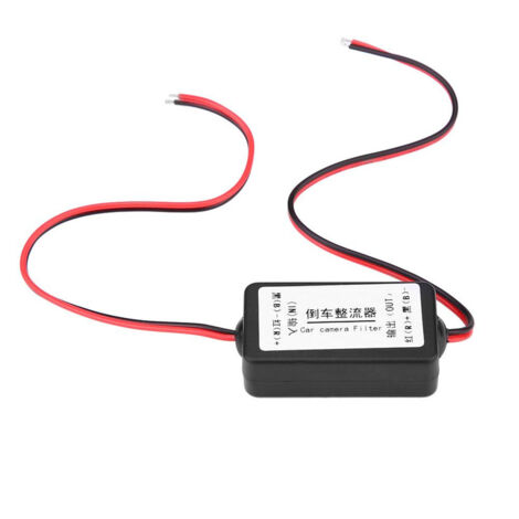DEWIN Condensatore di alimentazione per auto 12V DC Raddrizzatore filtro condensatore relè di potenza per telecamera per retromarcia per auto