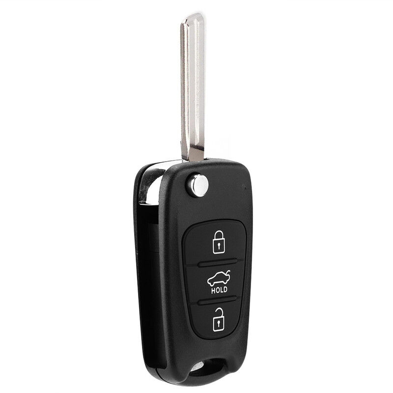 Image of Custodia sostitutiva per chiave auto - Custodia pieghevole per chiave auto a 3 pulsanti Custodia protettiva per chiave remota compatibile con i20 i30