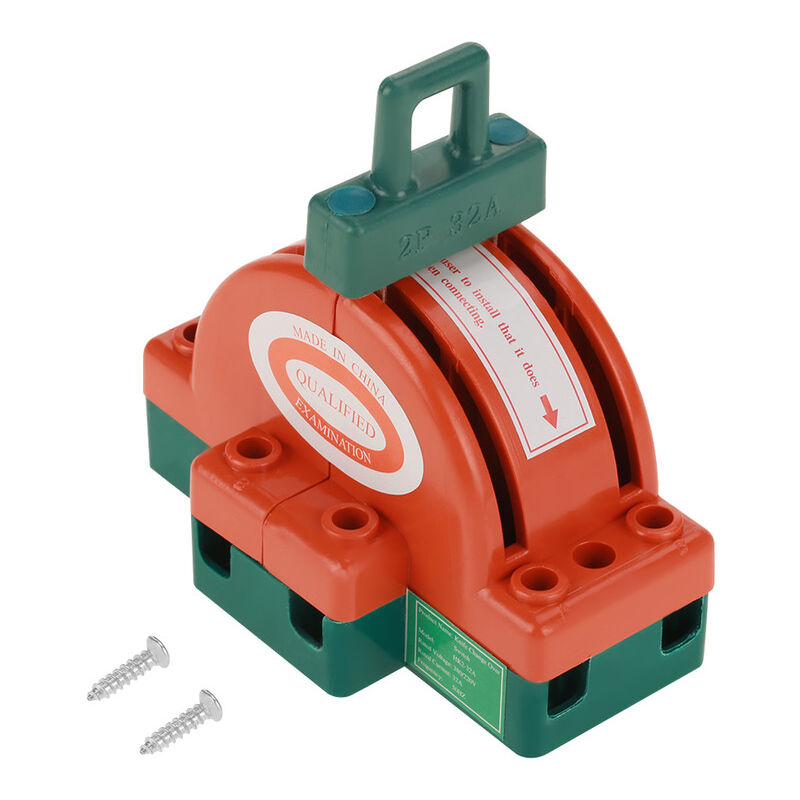 Interrupteur à couteau de déconnexion pratique bipolaire 32 a ac 220 v, interrupteur à couteau à double jet, sécurité pour la commutation dans le