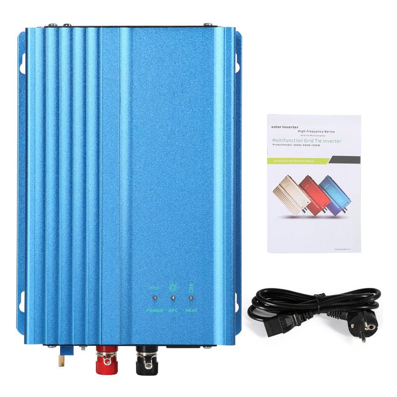 Dewin - mppt Grille Tie Micro Onduleur 500 w pour Panneaux Solaires pv 12 v Décharge de Batterie réglable AC220 v