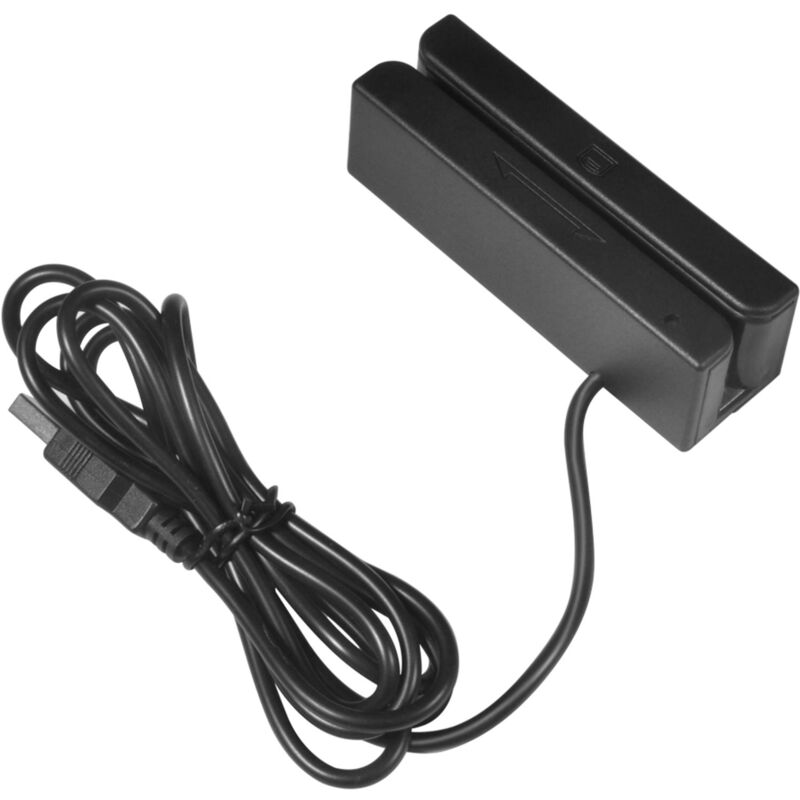 DEWIN MSR580 Lecteur de carte à bande magnétique USB 3 pistes Mini Mag Hi-Co Swiper