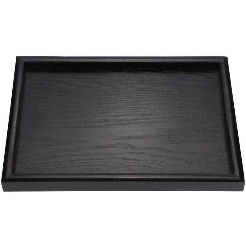 Plateau de Service de Snacks en Bois Massif de Forme rectangulaire pour thé, café, Plateaux de Restaurant 30 20 2 cm - Dewin