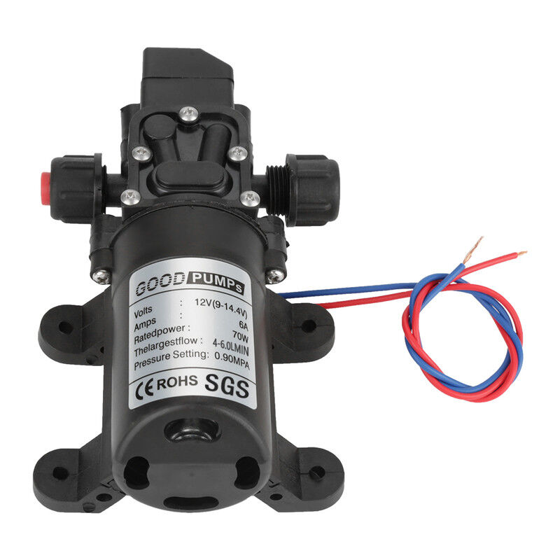 DÉWIN Pompe de retour intelligente 12V70W 4-6L/Min Pompe à membrane