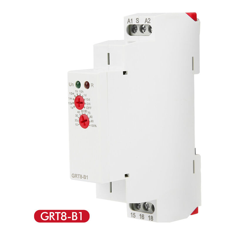 Relais temporisé GRT8-B1 Mini relais temporisé de mise hors tension Type rail din ac/dc 12 v 240 v - Dewin