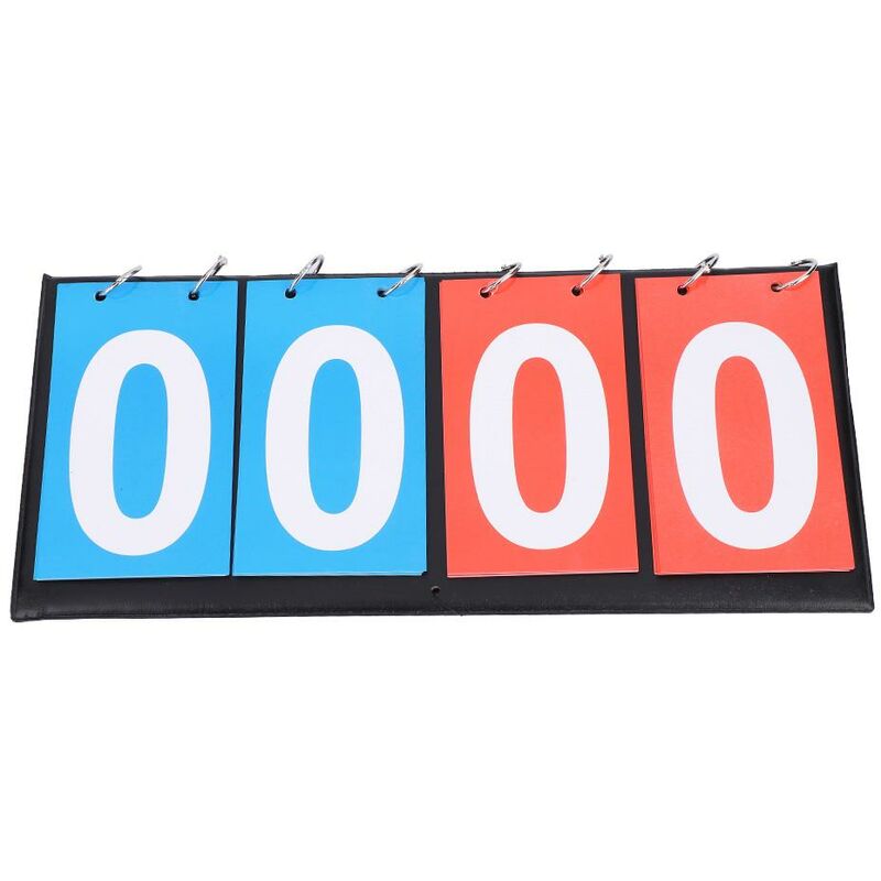 Image of Tabellone segnapunti, Tabellone segnapunti sportivo leggero portatile a 2/3/4 cifre per ping pong, basket, pallavolo e partite di calcio - Dewin