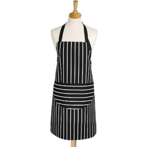 Dexam Rushbrookes Butchers Stripe Medium Apron Slate Grey