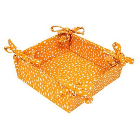 Dexam Sintra Recycled Cotton Spotted Bread Basket Ochre