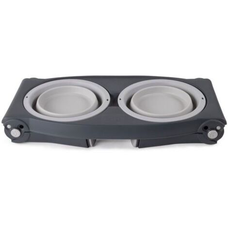 Dexas Double Elevated Feeder Large Light Grey 265147