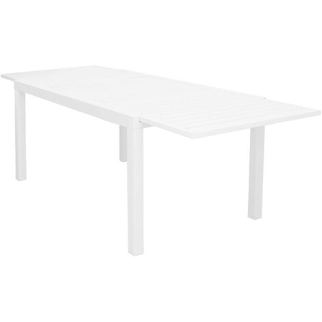 DEXTER - set tavolo in alluminio cm 160/240 x 90 x 75 h con 4 sedie Dexter