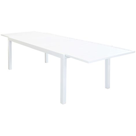 DEXTER - set tavolo in alluminio cm 200/300 x 100 x 74 h con 8 sedie Dexter