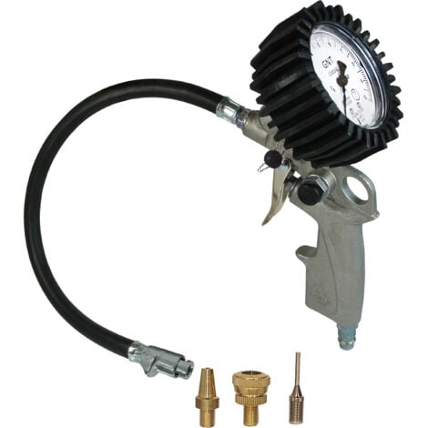 DF TOOLS DF-Reifenfüller GEEICHT mit Gentilin Quik-Lok + 3er Adapter Set