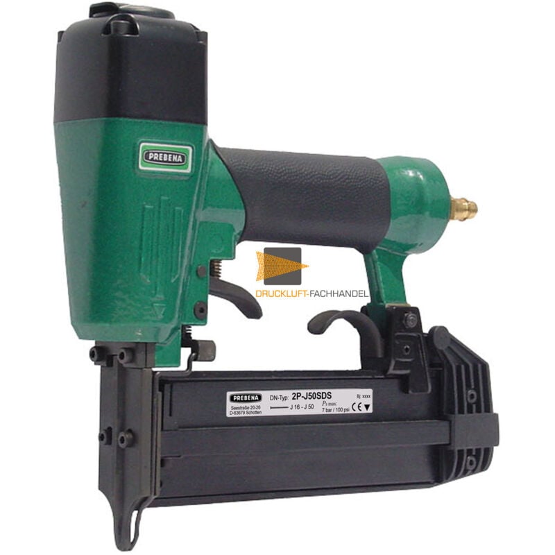 Promotion DF-Set d'économie Cloueur à air comprimé professionnel Prebena 2P-ES40SDS + ES-Box + Systainer