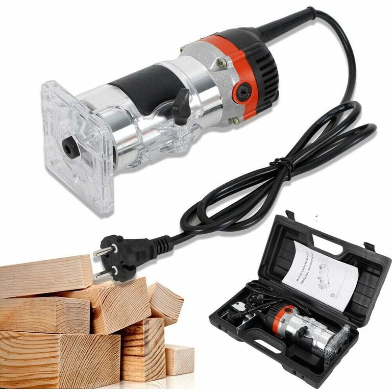 Gojoy - Défonceuse électrique à main - 800 w - 1/4' - Fraise à bois - 6,35 mm - 30 000 tr/min