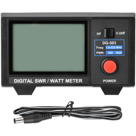 DG-503 Digitaler SWr-Zähler mit 3,5"-LCD-Display für 1,6-60 MHz/125-525 MHz Funkgeräte