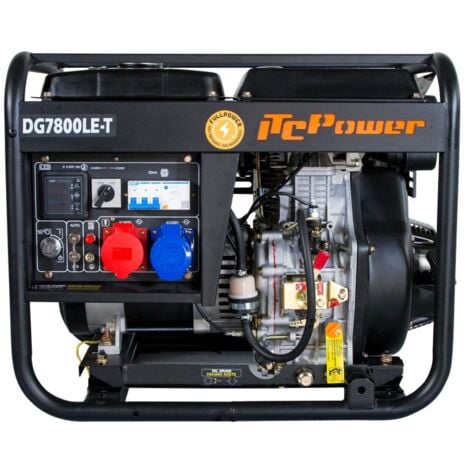 DG7800LET Generador Eléctrico Diesel Full Power ITCPower