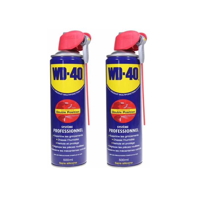 Dégrippant WD40 500 ml Nettoyant, lubrifiant protège corrosion par 2
