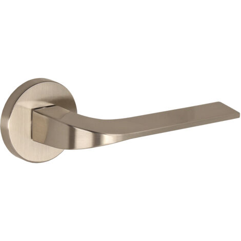 DH18 Türgriff, Vidaro, Basic Line, Rundschild, Nickel gebürstet