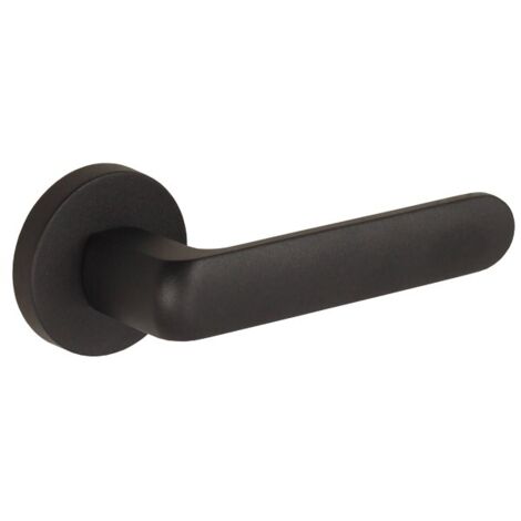DH29 Türgriff, Organic, runde Platte, schwarze Struktur