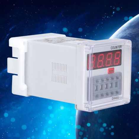 DH48J-A Digitalzähler mit Zeitrelais, LED-Anzeige 1-999900, 11 Pins, 220 V AC