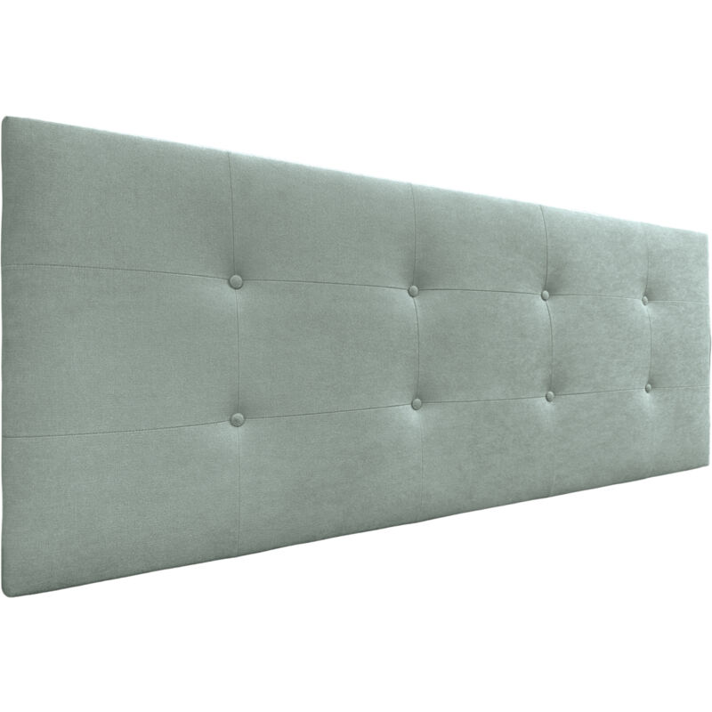 

DHOME Cabecero, Cabezales de Cama Capitoné para colgar. Cabezal tapizado ACUALINE (Tela Verde Agua, 145x60cm (Camas 120/135/140)) - Verde Agua