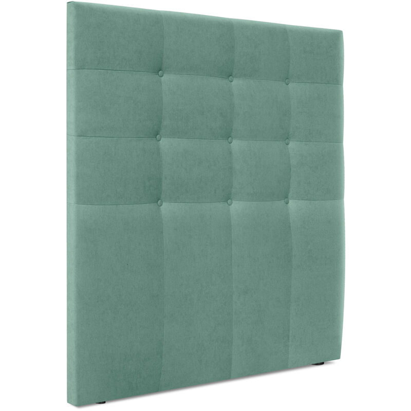 

Cabecero, Cabezales de Cama Capitoné hasta el Suelo. Cabezal tapizado ACUALINE (Tela Verde Agua, 110cm (Camas 80/90/105)) - Verde Agua - Dhome