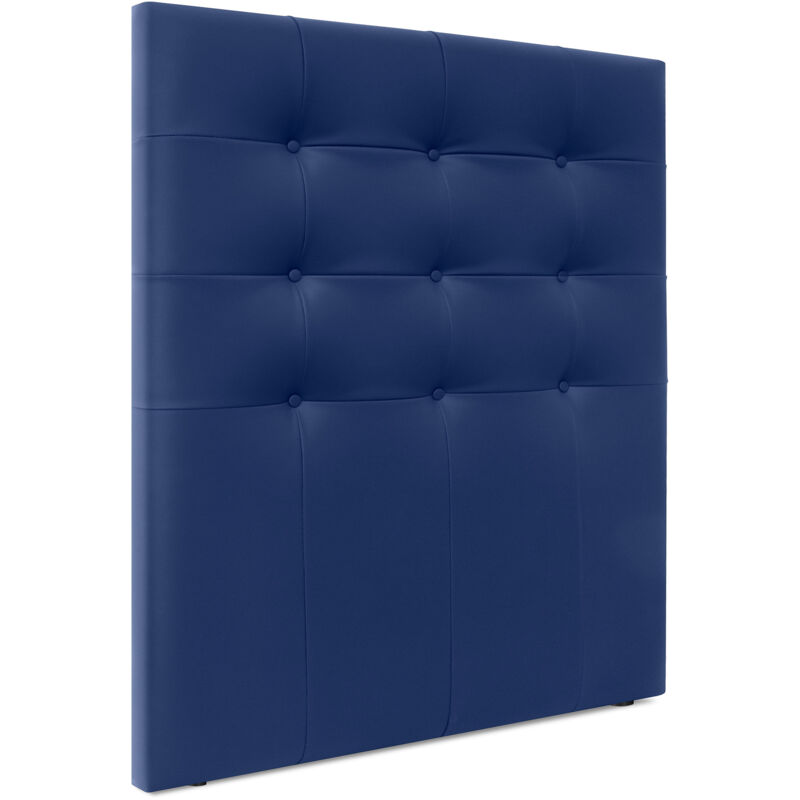 

Cabecero, Cabezales de Cama Capitoné hasta el Suelo. Cabezal tapizado ACUALINE (Polipiel Azul, 95cm (Camas 70/80/90)) - Azul - Dhome