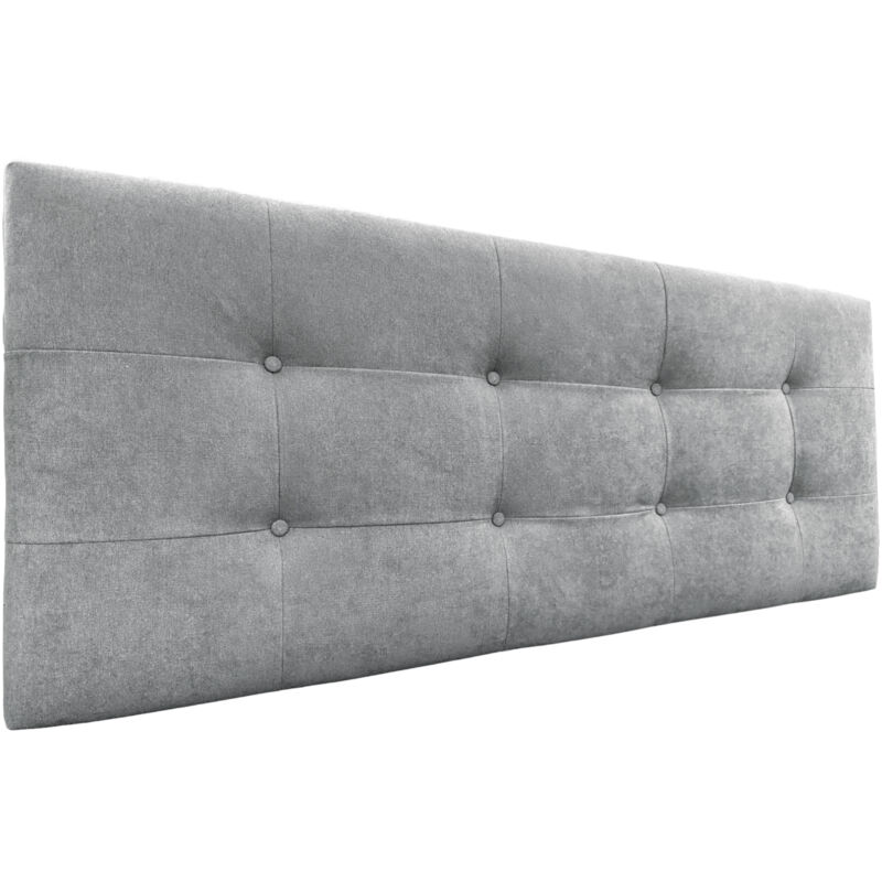 

Cabecero, Cabezales de Cama Capitoné para colgar. Cabezal tapizado ACUALINE (Tela Gris, 160x60 (Camas 150/160)) - Gris - Dhome