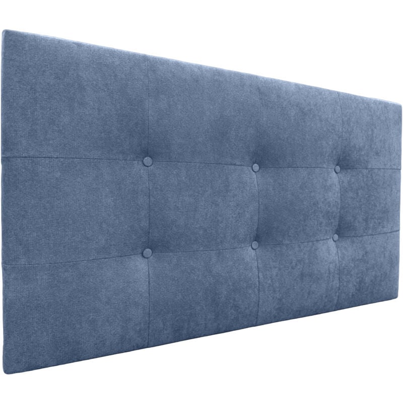 

Cabecero, Cabezales de Cama Capitoné para colgar. Cabezal tapizado ACUALINE (Tela Azul, 110x60cm (Camas 80/90/105)) - Azul - Dhome